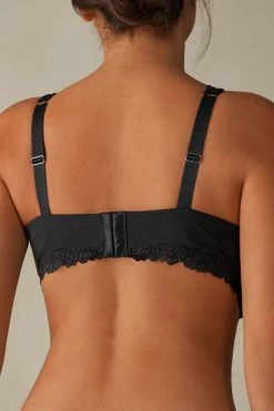 Brand new 🤩 Intimissimi 👩 Women Pretty Flower Elena Balconette Bra Silk Pink ⭐ -Bras Sales Store RI1294E019 4B BI