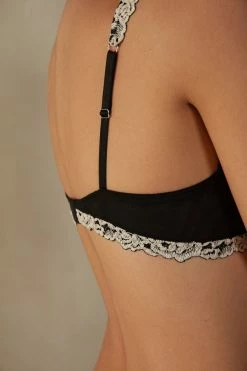 Cheap ⌛ Intimissimi 👩 Women Giorgia Pretty Flowers Balconette Bra Intense Blue/vanilla 👏