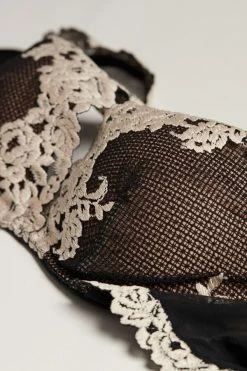 Cheap ⌛ Intimissimi 👩 Women Giorgia Pretty Flowers Balconette Bra Intense Blue/vanilla 👏 -Bras Sales Store RI1294G 9887 D1