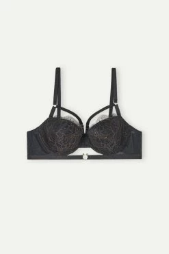 Best reviews of 🛒 Intimissimi 👩 Women Your Private Party Sofia Balconette Bra Black/gold 🎁 -Bras Sales Store RI2479S138J 4B F