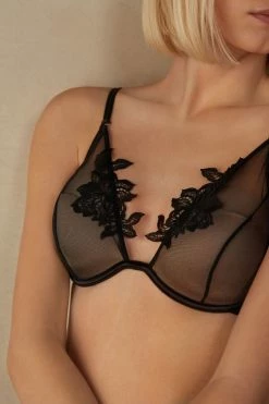 Top 10 😀 Intimissimi 👩 Women Layers Of Lust Elena Balconette Bra Black 🥰