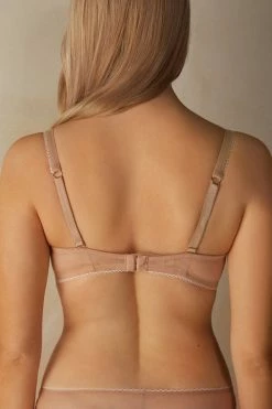 Hot Sale 🎁 Intimissimi 👩 Women Sofia Lovely Day Balconette Bra Soft Beige/talco 🔥 -Bras Sales Store RID2470989I 4B BI