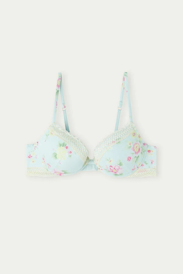 Best deal β Intimissimi π© Women Spring Is In The Air Bellissima Triangle Bra Light Pastel Blue Floral Print β¨ 3 Best deal β Intimissimi π© Women Spring Is In The Air Bellissima Triangle Bra Light Pastel Blue Floral Print β¨ - Image 3