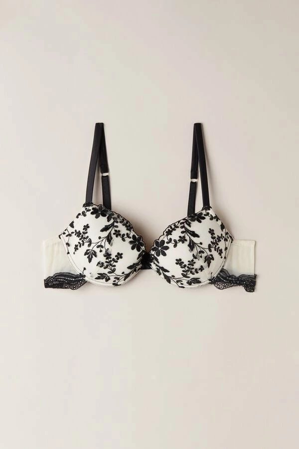 Best Sale π Intimissimi π© Women Delicate Love Bellissima Push-up Bra Vanilla/nero β€οΈ 3 Best Sale π Intimissimi π© Women Delicate Love Bellissima Push-up Bra Vanilla/nero β€οΈ - Image 3