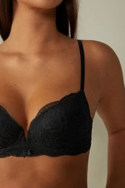Best deal 🔥 Intimissimi 👩 Women Mia Lace Super Push-Up Bra Black 🥰